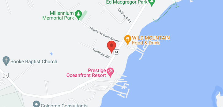 map of 6882 West Coast Rd